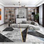 Modern Abstract Geometric Living Room Rug Coffee Table Cushion, 80x200cm, 120x160cm
