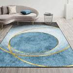 Modern Abstract Geometric Living Room Rug Coffee Table Cushion, 140x200cm