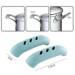 1 Pair Silicone Pot Handle Insulation Cover Iron Pot Handle Cover, Light Green, Simple Gray, Red