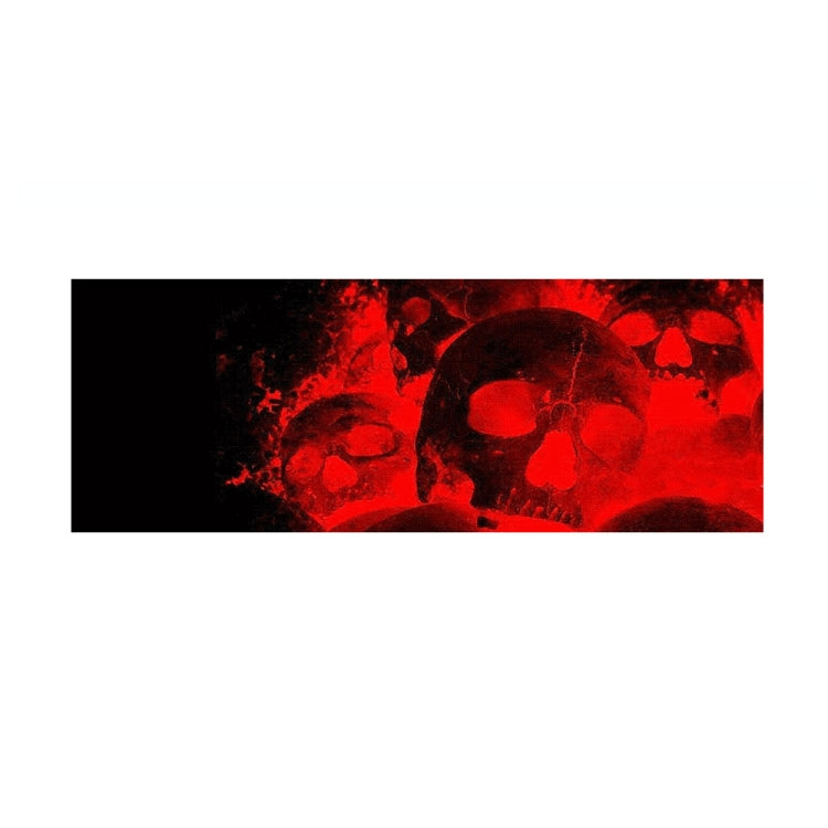 D-954 Flame Skeleton Rear Window Pattern Sticker Truck SUV Behind Wind Glass Stickers, D-954 Red