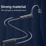 KS-19 Bluetooth Headset Sound Conducting Hanging Neck Business Headphones, KS-19 Black