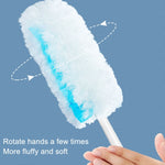 Disposable Household Vacuum Retractable Feather Duster, Style:, Long Handle+2 Clothes, Long Handle+4 Clothes, Long Handle+6 Clothes, Long Handle+12 Clothes, With Base+2 Clothes, With Base+4 Clothes, With Base+6 Clothes, With Base+12 Clothes