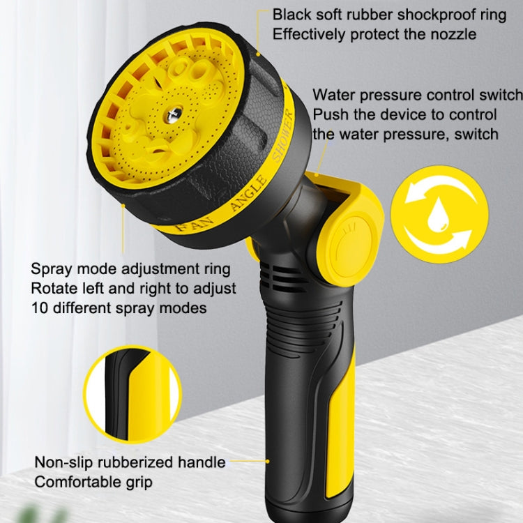 10 Functional Watering Sprinkler Head Household Water Pipe, Style:, D6+4 Connector, D6+4 Connector+5m 4-point Tube, D6+4 Connector+10m 4-point Tube, D6+4 Connector+15m 4-point Tube, D6+4 Connector+20m 4-point Tube, D6+4 Connector+25m 4-point Tube