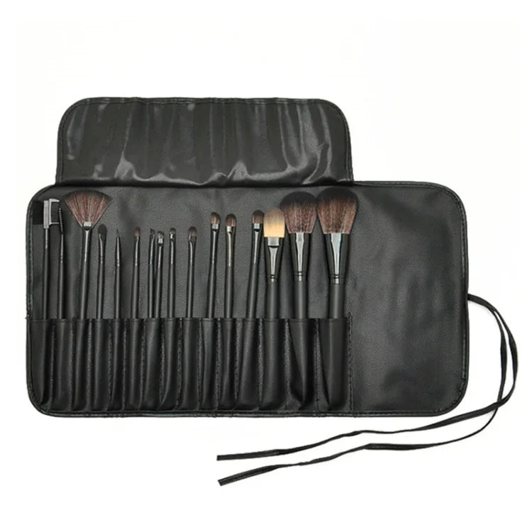 Makeup Brush Set Loose Powder Brush Makeup Tool, 15 PCS / Set Black, 15 PCS / Set Wood Color, 18 PCS / Set Wood Color