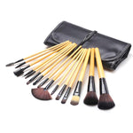 Makeup Brush Set Loose Powder Brush Makeup Tool, 15 PCS / Set Black, 15 PCS / Set Wood Color, 18 PCS / Set Wood Color