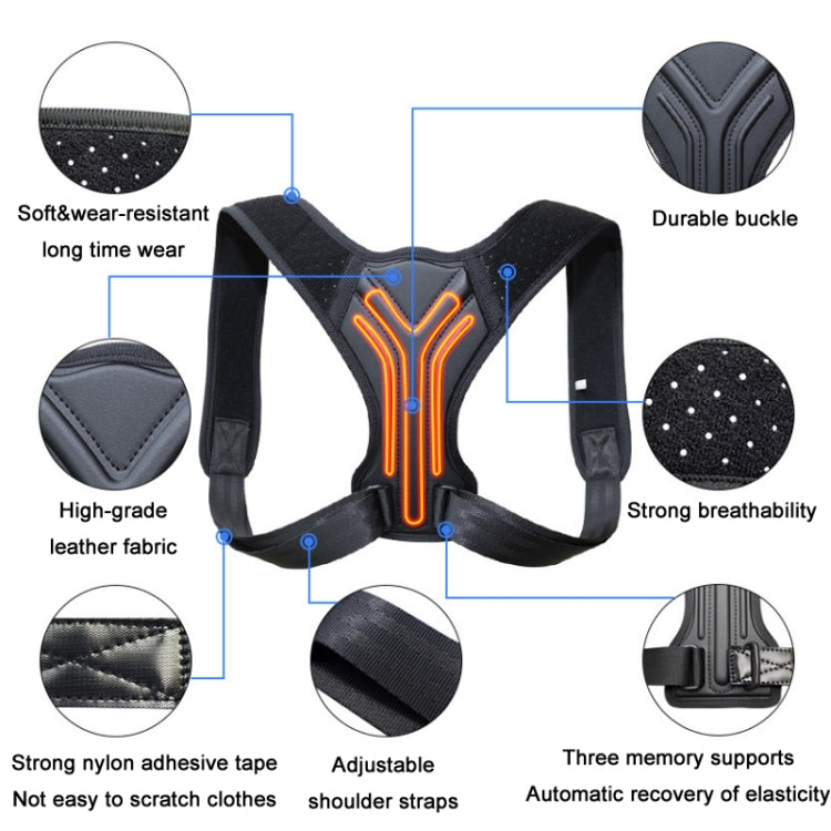 Adult Child Invisible Breathable Anti-hunchback Correction Belt, XS, S, M, L, XL