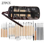 Pottery Tool Set Pottery Clay Stone Carving Knife DIY Clay Combination Tool, 22 In 1, 24 In 1, 27 In 1, 32 In 1