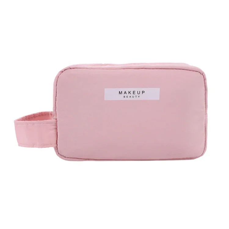 Multifunctional Portable Travel Large Capacity Cosmetic Storage Bag, Cute Pink (Small)