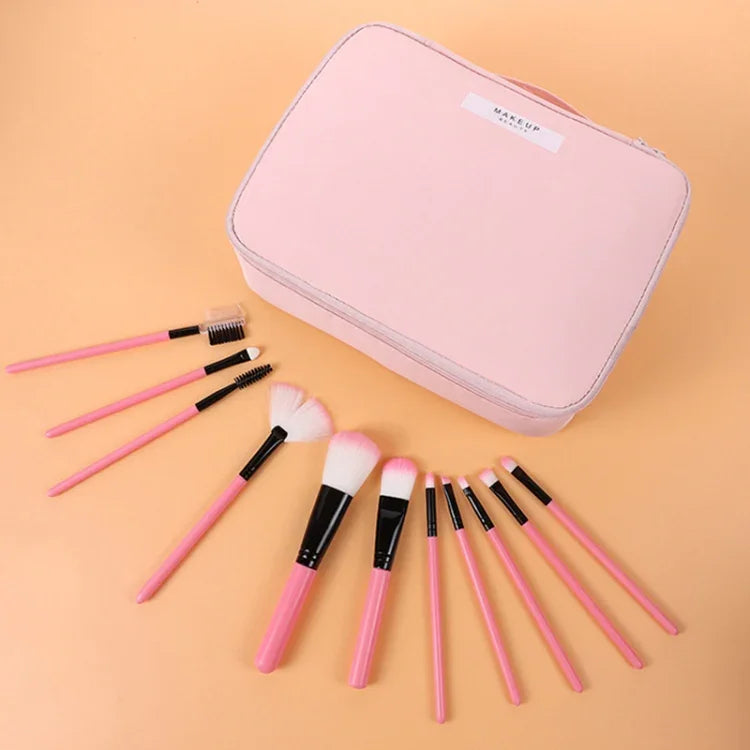 Multifunctional Portable Travel Large Capacity Cosmetic Storage Bag, Cute Pink (Small)