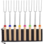 1124-7 Retractable Wooden Stick Marshmallow BBQ Fork, Spsc: Drawstring Bag, Drawstring Bag, Zipper Bag