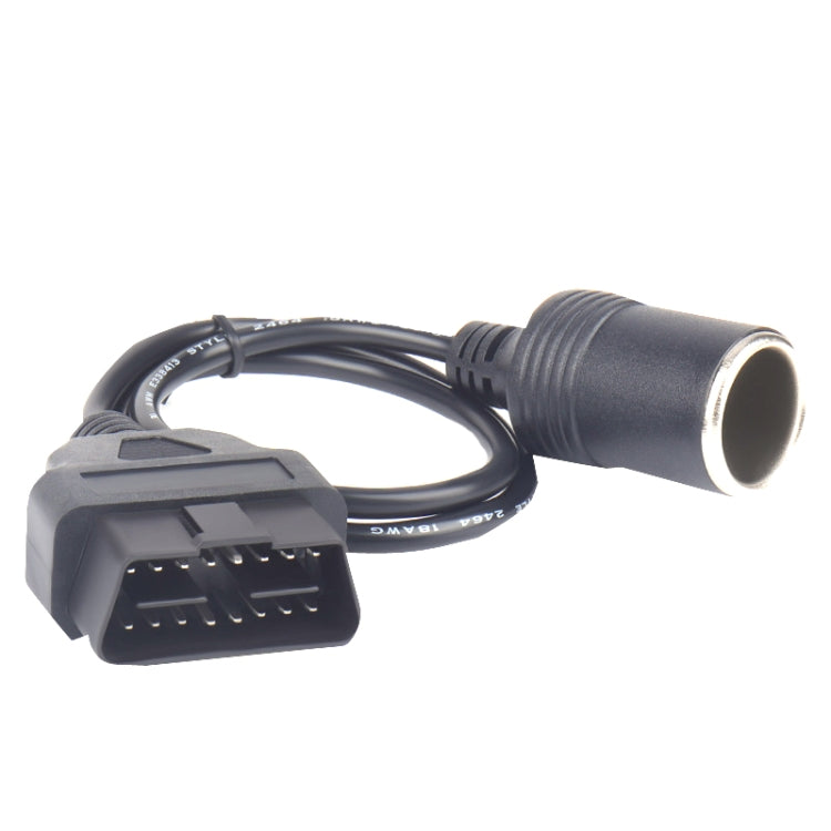 Car OBD To Cigarette Lighter Female Seat Driving Recorder Power Cord, 50cm, 60cm