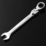 Combination Ratchet Wrench with Flexible Head Dual-purpose Ratchet Tool, 6mm, 7mm, 9mm, 11mm, 16mm, 24mm, 18mm, 20mm, 21mm, 22mm, 23mm