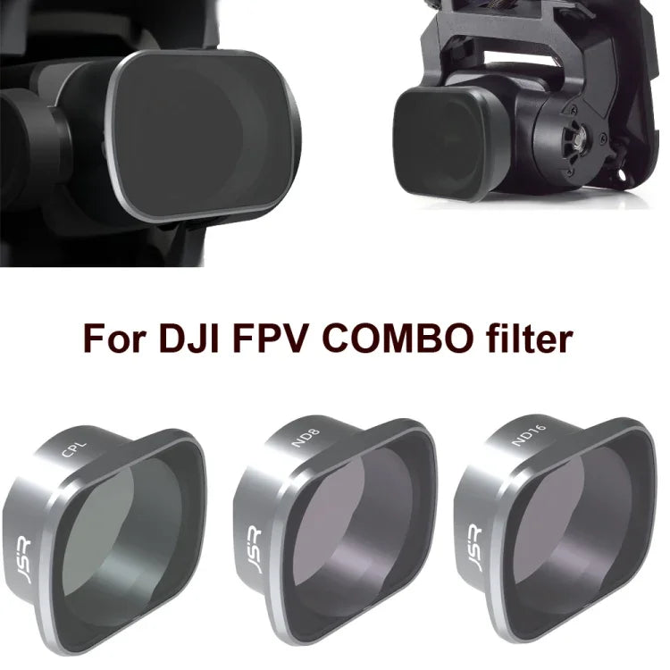 JUNESTAR  Drone Filters For DJI FPV COMBO ,Model:, MCUV, CPL, ND4, ND8, ND16, ND32, ND64, ND8PL, ND16PL, ND32PL, ND64PL, Night, Star, CPL+ND8+ND16, ND4+ND8+ND16+ND32, ND8/16/32/64PL, UV+CPL+ND4/8/16/32, UV+CPL+ND8/16/32/64+STAR+Night
