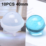 Crystal Epoxy Ball Silicone Mould DIY Handmade Jewelry Sphere Making Mould, 20 PCS 20mm, 20 PCS 30mm, 10 PCS 40mm, 4 PCS 50mm, 4 PCS  60mm