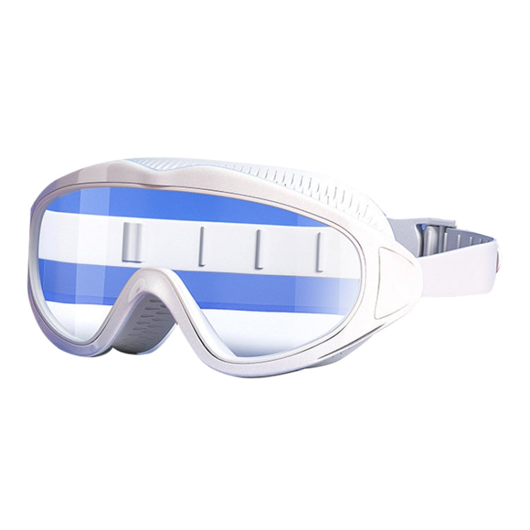 Anti-fog Children Swimming Goggles Comfortable Large Frame Diving Glasses, Macaron, Pumpkin Orange, Milk White, Ice Lake Blue, Pink Blue