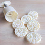 2 PCS Moon Festival Round Hand-Pressed Pastry Mold Baking Tools, Model:, 10, 24, 25, 26, 28, 29, 30, 31, 33, 35, 36, 37, 41, 42, 21