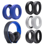 2 PCS Headphone Sponge Cover for SONY PS3 PS4 7.1 Gold,Style:, Black Earpads, White Earpads, Blue Headband, Blue Earpads, Velvet Earpads, Lamb Leather Earpads, Cloth Fiber Earpads, Burlap Grey Earpads, Gray  Earpads