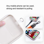Mobile Phone Mountaineering Rope Lanyard  Can Be Hung Neck Or Crossbody, Black, Orange, Sky Blue, Red, Gem Blue, Violet, Brick Orange