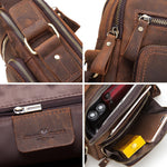 HUMERPAUL MH573 Men Shoulder Bag Leather Messengers Bag