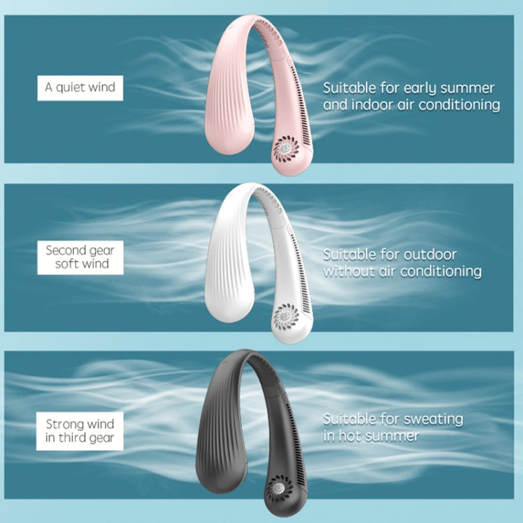 Lazy Hanging Neck Fan Bladeless Silent Sports Fan,Model:, T36 Black 3000 mAh, A306 Four -core 4000 mAh White, A306 Four -core 4000 mAh Green