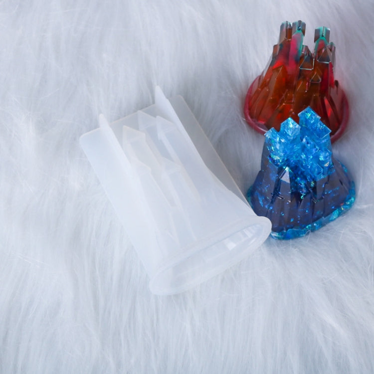 D581 DIY Crystal Drops 3D Castle Silicone Mold, D581