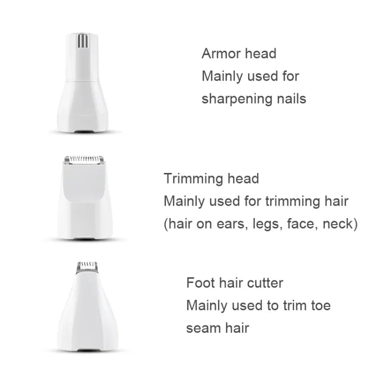 Pet USB Electric Shaver Dog Hair Trimming Nail Polisher, Nail Polisher