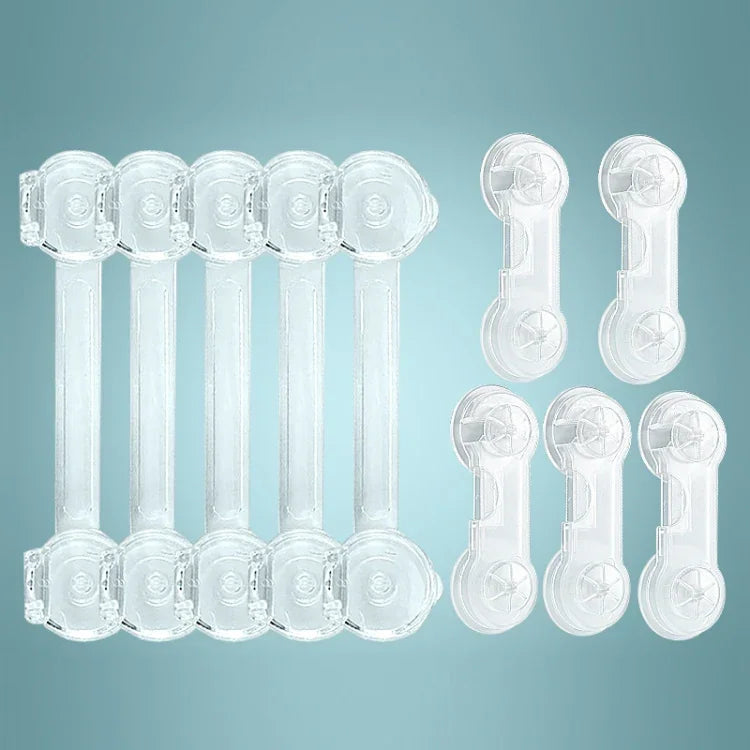 Children Drawer Anti-opening Cabinet Door Refrigerator Safety Lock, 10 PCS/Pack, Pair Lock 10 PCS/Pack, 5 PCS/Pack, Pair Lock 5 PCS/Pack, 5 PCS Transparent +5 Pair Lock