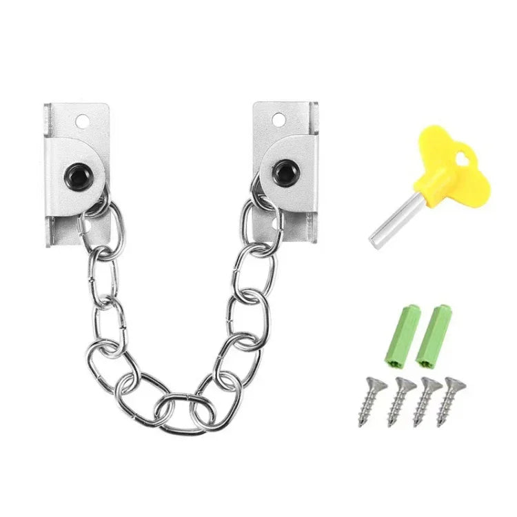 Punching Installation Protection Stainless Steel Window Limit Lock, B Type Silver, B Type White, B Type Black, A Type Silver, A Type Black