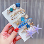 Alloy Colorful Hairpin Headgear Pearl Rhinestone Clip Set, 8PCS/Set Heavy Work, 8PCS/Set Cherry, 8PCS/Set Pink Cherry, 8PCS/Set Starfish, 7PCS/Set Mermaid, 4PCS/Set Light Blue, 6PCS/Set Purple, 8PCS/Set Yellow, 7PCS/Set Yellow Heart, 7PCS/Set Diamond H...