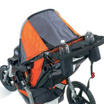 Baby Stroller Rear Hanging Bag Baby Bottle Cup Bag, Black, Red