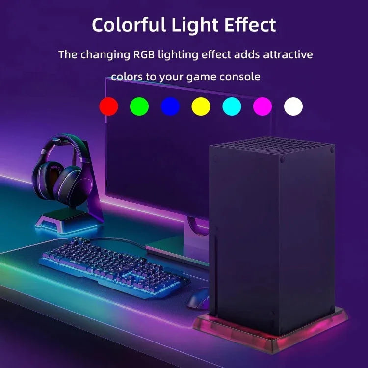 Game Console Symphony Cooling Base For Microsoft Xbox Series X/S, RGB Cooling Base