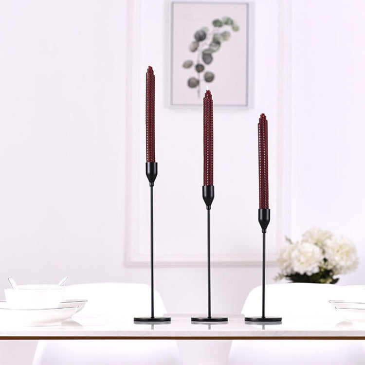 3 PCS / Set Home Decoration Wedding Wrought Iron Candle Holder, Style:, 3 PCS / Set Thin Bottom (Black), 3 PCS / Set Thin Bottom (Imitation Gold), 3 PCS / Set Thin Bottom (Silver), 3 PCS / Set Thin Bottom (Gold), 3 PCS / Set Thick Bottom (Black)       ...