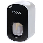 ECOCO E1922 Children Adult Double Position Automatic Toothpaste Squeezing Device, E1922 Black, E1922 Grey