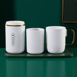 JM043 Home Mouthwash Cup Set Couple Convenient Travel Toothbrush Box, Style:, 2 Cups Dark Green, 2 Cups Black, 2 Cups White, 3 Cups Dark Green, 3 Cups Black, 3 Cups White