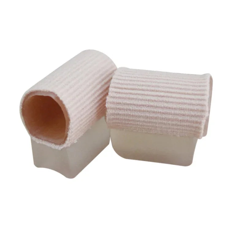 Fiber Viscose Tube Toe Separator Hallux Valgus Corrector, Large (1 Pair), Small (1 Pair)