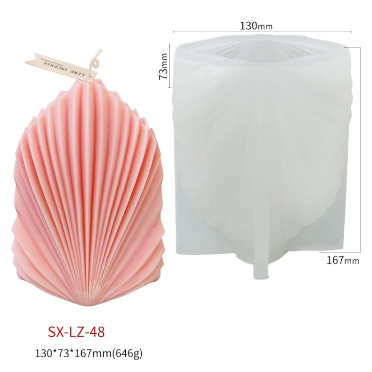 Scallop DIY Scented Candle Silicone Mold, LZ-48, LZ-66, LZ-197, LZ-217, LZ-216, SX-LZ-305, SX-LZ-306, SX-LZ-307