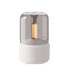120ML Simulated Candlelight Aroma Diffuser USB Home Atmosphere Night Light Humidifier, DQ702 (Beige), DQ702 (Black)