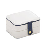 SH688-58 Square Double-Layer PU Earring Storage Jewelry Box, Double-Layer (Pink), Double-Layer (Light Blue), Double-Layer (White), Double-Layer (Navy Blue)