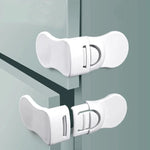 10 PCS Child Safety Lock Baby Anti-pinch Hand Protection Lock, Right Angle