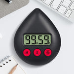 Water Drop Electronic Timer Student Learning Reminder, White, Black, Orange, Green, Blue, Light Pink, Yellow Green, Light Green