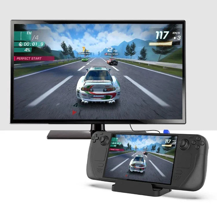 PGTECH For Steam Deck Game Console Base Support Data Transmission With Network Port, PGTECH Game Console Base