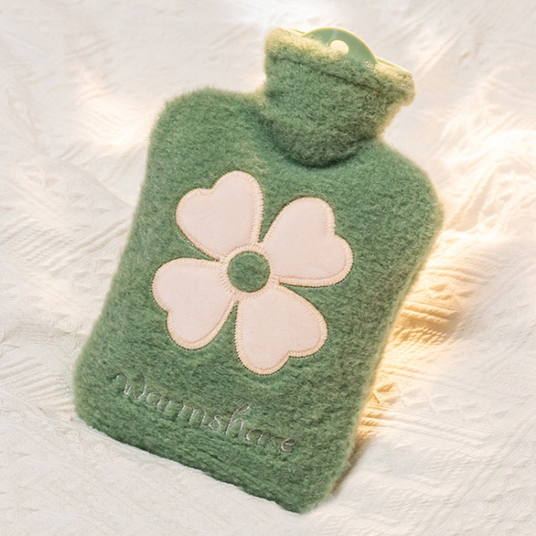 Cartoon Plush Portable Water Jection Mini Hot Water Bag, 500ML Pink, 500ML Blue, 1000ML Blue, 1000ML Green, 1000ML Mint Green, 1000ML Insert Yellow, 1000ML Insert Green