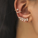 Simple Small Drilling Lug Clip Geometric Zircon Earrings, DZ-523, DZ-522, DZ-520, DZ-519, DZ-518, DZ-517, DZ-516, DZ-515, DZ-514, DZ-513, DZ-512, DZ-510, DZ-509