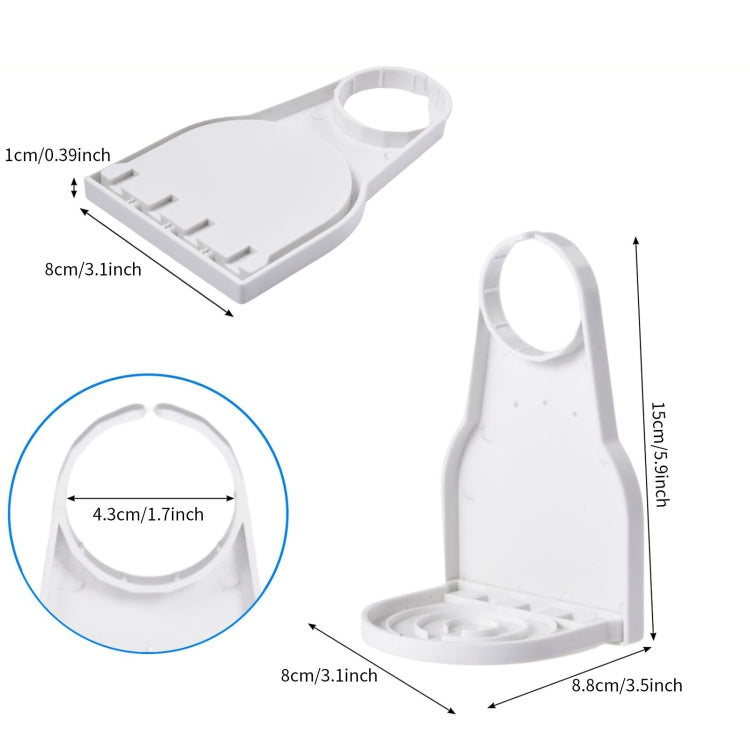 Foldable Laundry Detergent Drip Catcher Tray Cup Holder Soap Dispenser Gadget, White, Black, Yellow, Red