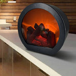 Simulation Flame Touch Switch Fireplace Light Ornaments