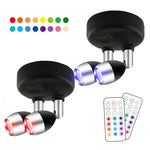 Wireless RGB Remote Control Cabinet Ambient Spotlight, C1556 Single Head 2 Lights, C1648 Single Head 2 Lights, C2755 Double Head 2 Lights, C2765 Double Head 2 Lights