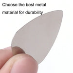 10PCS Thumb Fingers Metal Stainless Steel Bayse Guitar Paddles, Steel Bayse Guitar Paddles