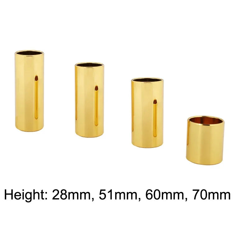2PCS Stainless Steel Guitar Slide Tube Folk Slide Block, 28mm(Silver), 51mm(Silver), 60mm(Silver), 70mm(Silver), 28mm(Gold), 51mm(Gold), 60mm(Gold), 70mm(Gold), 28mm(Black), 51mm(Black), 60mm(Black), 70mm(Black)
