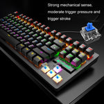 ZIYOULANG K2 87 Keys Office Laptop Punk Glowing Mechanical Wired Keyboard, Cable Length: 1.5m, K2 White, K2 Pink, K2 Blue, K2 Black