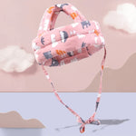 Baby Breathable Anti-fall Head Protective Cap Baby Protective Cap Toddler Bumper Cap, Spec:, Starfish, Pink Forest, Green Forest, Gray Forest, Pink Forest Antlers, Green Forest Antlers, Gray Forest Antlers, Starfish Antlers, Gray Cloud, Gray Star      ...